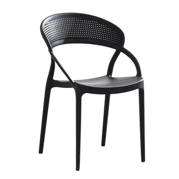 

Nordic chair back chair plastic chair adult household modern minimalist dining chair negotiating table and chair color plastic c