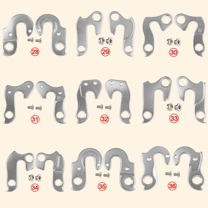 Универсальный номер 25-49, задний переключатель велосипеда из сплава, вешалка для горного велосипеда MTB, шоссейного велосипеда, гоночного велосипеда, горного каркаса, хвостового крючка, запчасти