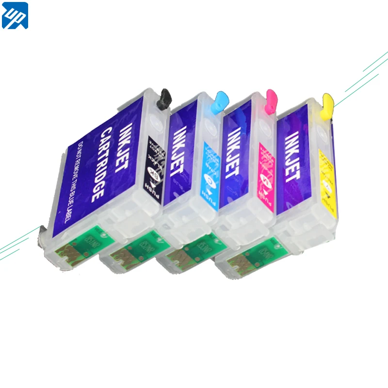 4 шт. многоразовые картриджи для принтеров epson Epson Stylus T23/TX105/T24/TX115 чип