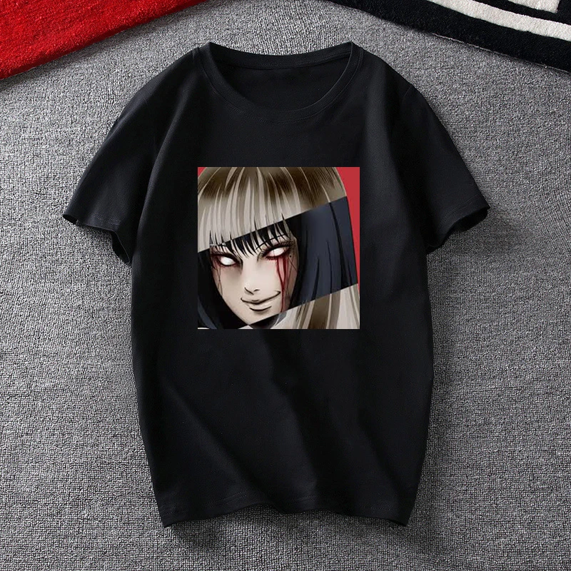 2020 новая Junji Ito Футболка Мужская японская аниме Манга Япония Otaku ужасная футболка