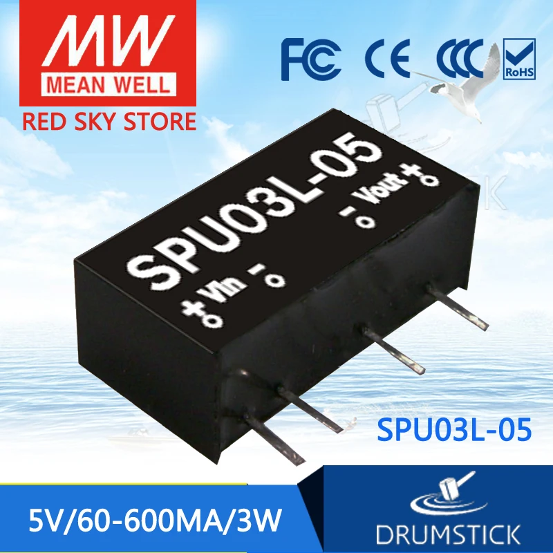 MEAN WELL SPU03 3W meanwell 5V0.6A 12V0.25A 15V0.2A DC-DC нерегулируемый одиночный выходной