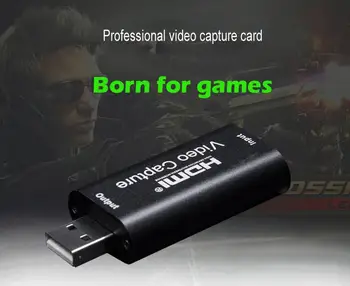

Studyset USB 2.0 1-channel Mini HD 1080P HDMI Video Capture Card Live Recording Box Support OBS for PC Game/Video/Live Broadcast