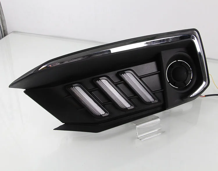 3 цвета 2 функции поворотные огни+ дневные ходовые огни для Honda Для Civic-20 светодиодный DRL Противотуманные фары с динамическим поворотным сигналом