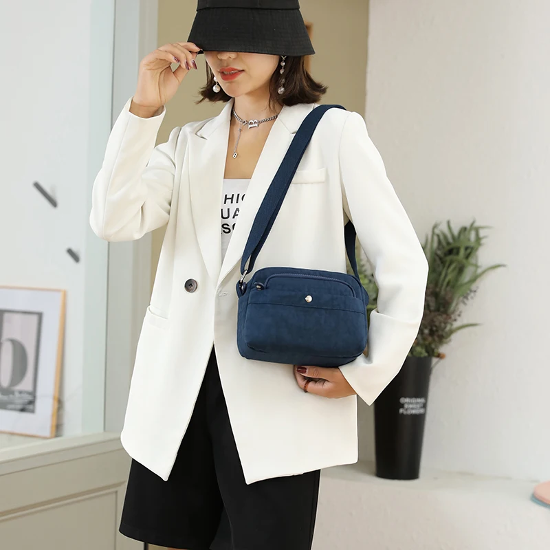 Women Fashion High Quality Nylon Shoulder Bag for Femal Purse Small Women's Crossbody Shoulder Bag Handbag Messenger Bag
