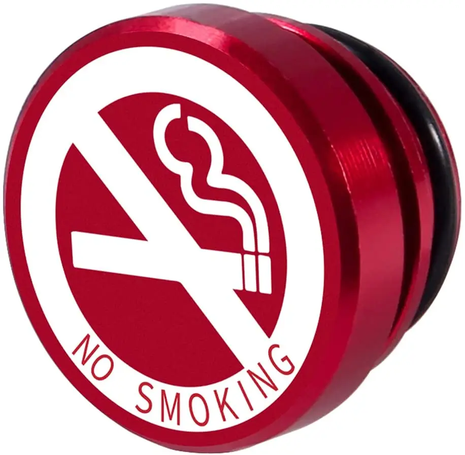 Universal No Smoking Car Cigarette Lighter Button Cover and Eject Plug Accessory