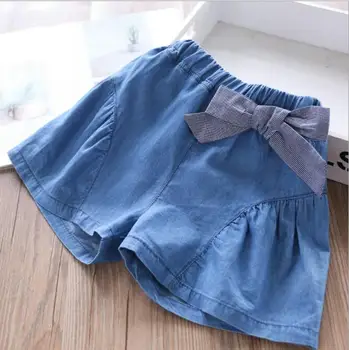 

Summer Girls Shorts Baby Girl Blue Bow Lantern Short Children Clothes Wholesale