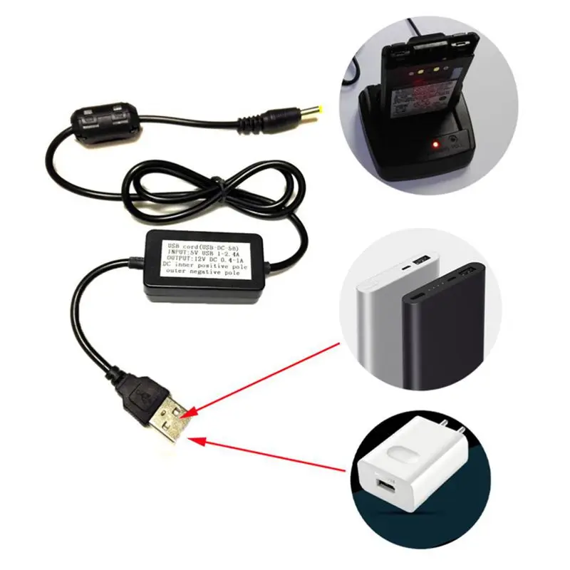 Зарядное устройство с USB кабелем для YAESU VX5R/VX6R/VX7R/VX8R/8DR/8GR/FT 1DR зарядное