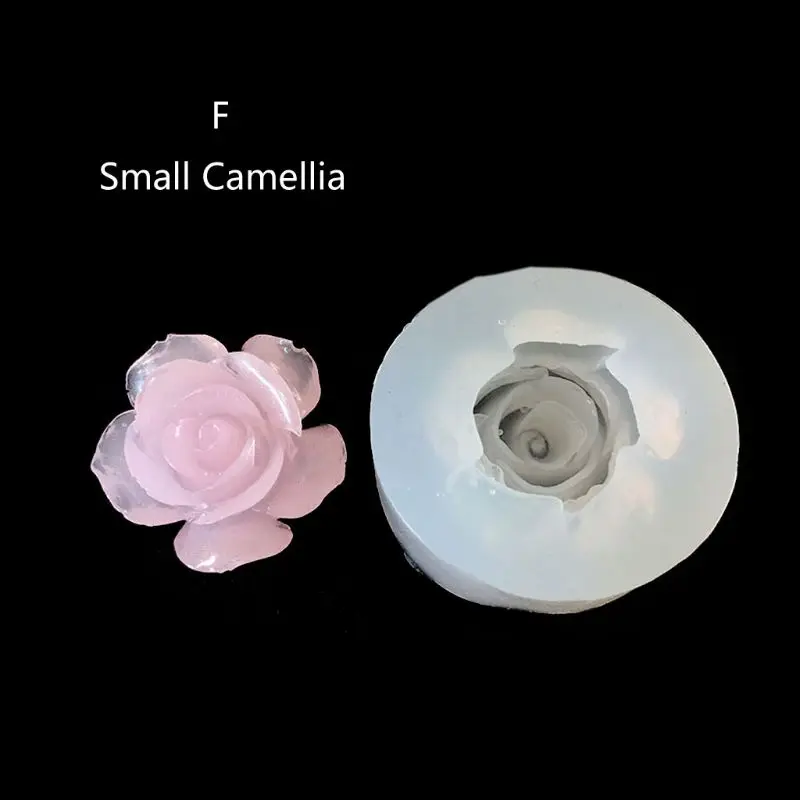 huyiko DIY Fleur Moules en Silicone Résine Camélia Pivoine Daisy Lotus Fleur Fabrication De Bijoux