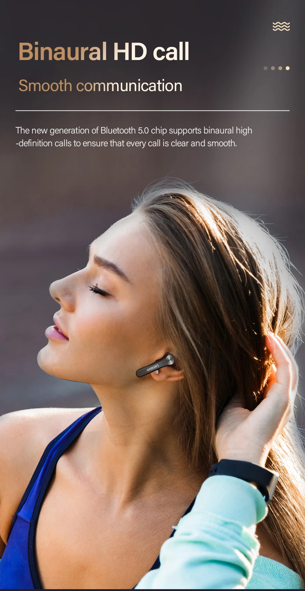 Lenovo QT81 TWS Bluetooth 5.0 Earphone with LED Power Display 7