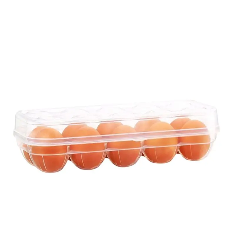 Пластиковый покрытый лоток для яиц держатель, контейнер для хранения и органайзер для холодильника-дюжина секций несущей корзины с крышкой и ручкой