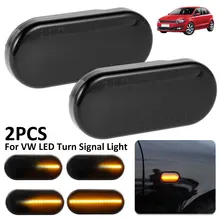 Marqueur latéral dynamique de voiture à LED, accessoires de voiture, clignotant, indicateur latéral pour VW Bora Golf, 14805294 