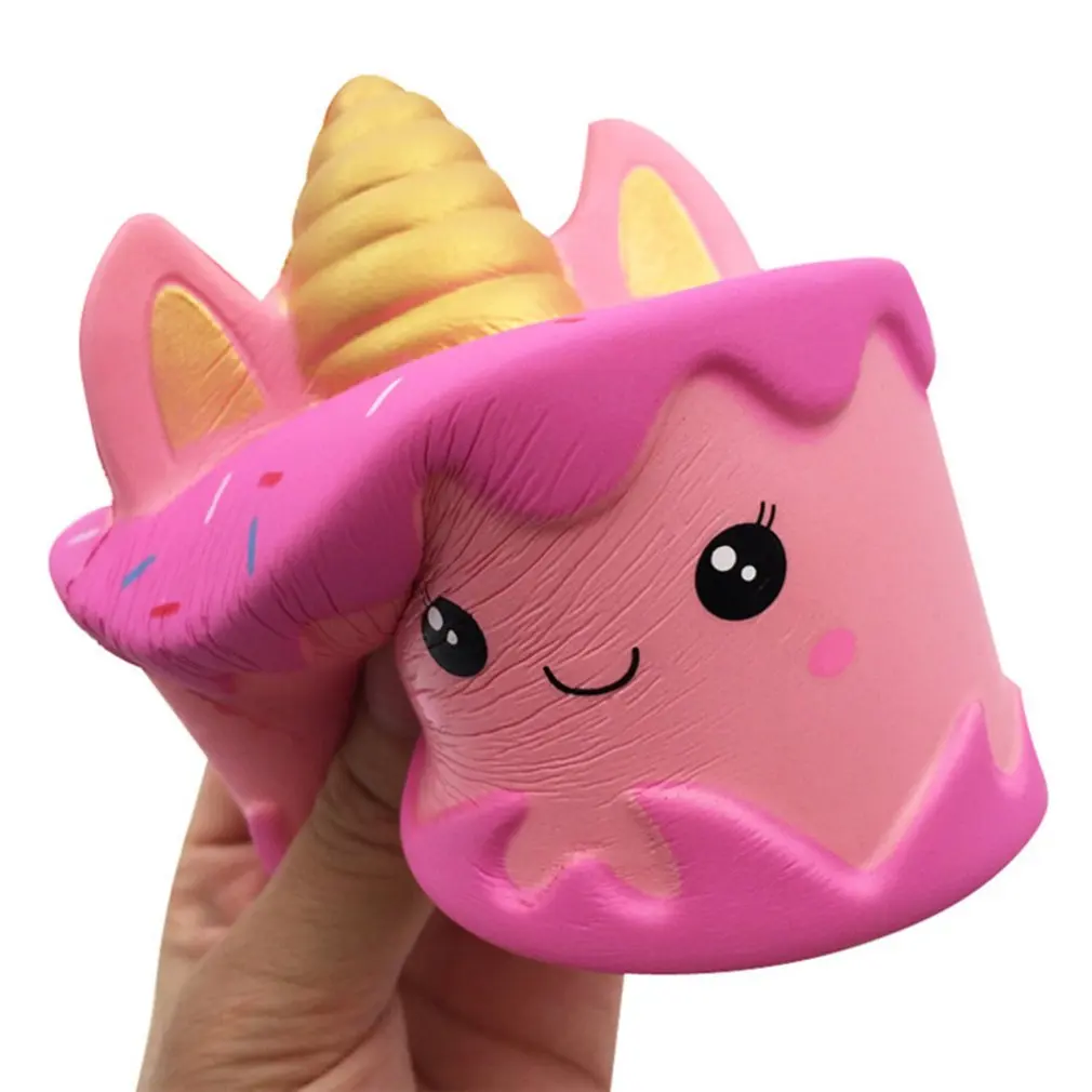 Soft Slow Rebound Binaural Unicorn Cake Toy Slow Rebound Binaural Unicorn Cake Simulation Model Pressure Release Toy