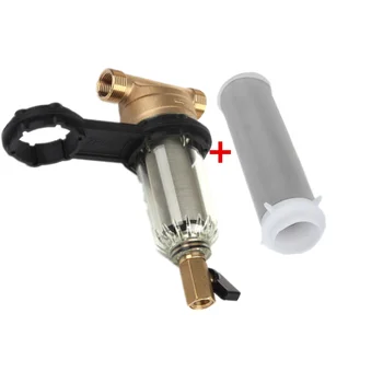 

pre filter 3/8 external thread mouth backwash filter 304 stainless steel filter Cartridge Filter For Water water connections