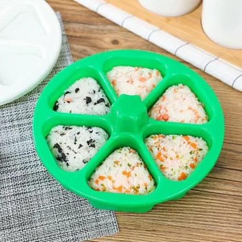 

6 Holes Sushi Mold Onigiri Rice Ball Bento Press Maker Mold DIY Tools Utility Kitchen accessories