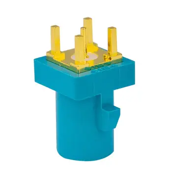 

100 PCS RF Coaxial Connector Fakra Z Waterblue/5021 Plug Male PCB mount Goldplated Straight connecntor Neutral coding