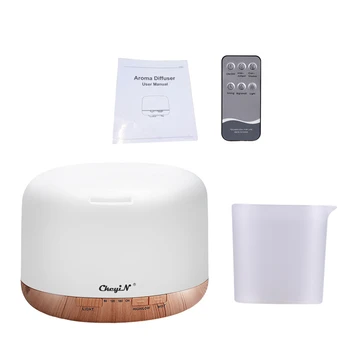 

500ML Remote Control Aroma Essential Oil Diffuser Ultrasonic Cool Mist Humidifier Air Purifier 7 Color LED Humidification