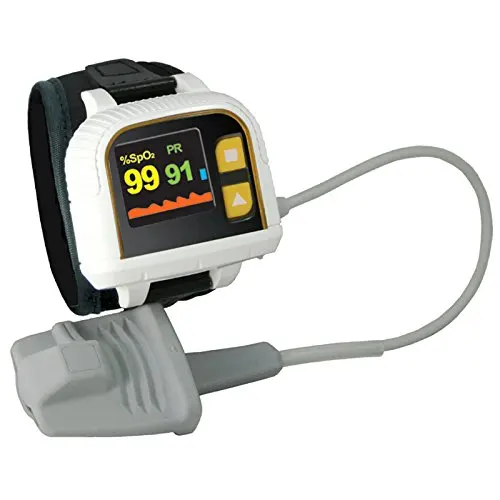 

Heal Force Prince-100H Wrist Style Oximeter for Sleep Monitoring Long-Term Measurement of SpO2 Pulse Rate and Perfusion Index