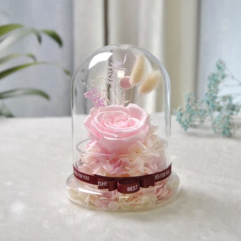 

8*10cm Glass Base Glass Dome Home Decoration Diameter=8cm Height=10cm Glass Cover Glass Base Vase Friend Gift Wedding Decoration