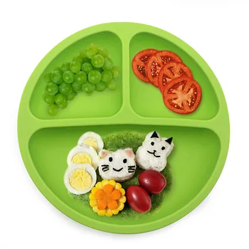 

Baby Silicone Dining Plates Toddler Kids Lovely Smile Face Lunch Tableware Kitchen Fruit Dishes Children Feeding Dinner Bowls