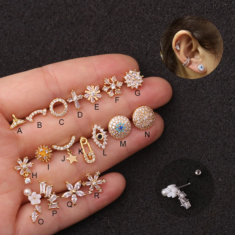 Feelgood-1Pc-Delicate-20g-Stainless-Steel-Ear-Piercing-Jewelry-Cz-Ear-Tragus-Conch-Rook-Lobe-Cartilage