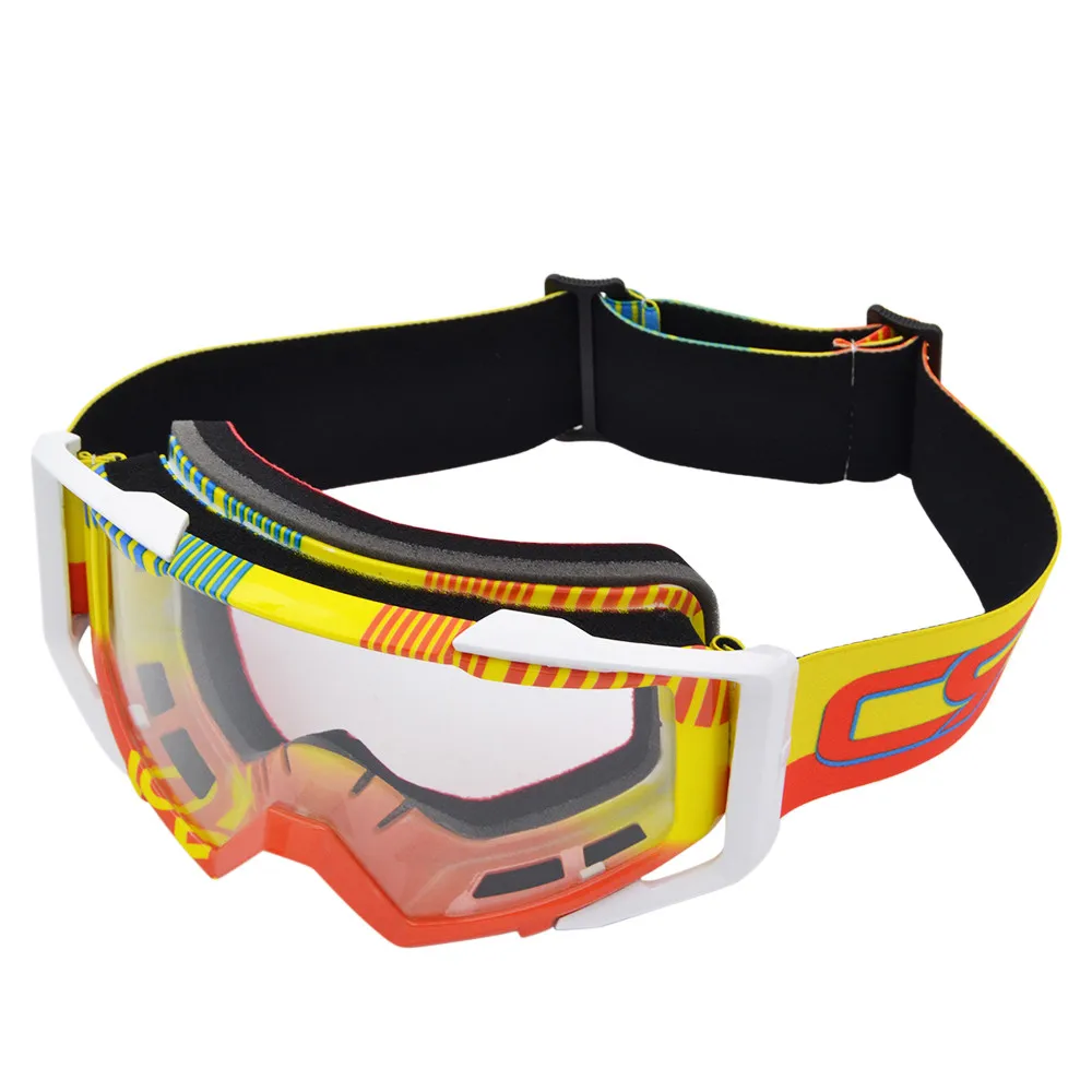 Унисекс очки для мотокросса Gafas Enduro Мото очки грязный велосипед Снегоход Лыжные очки противотуманные мужские женские очки прозрачные очки - Цвет: 03-CL