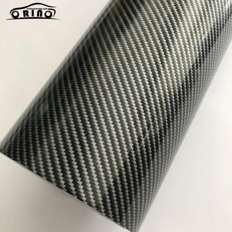 Silver 2D Carbon Fiber Vinyl Wrap Sticker-5