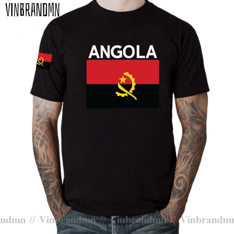 Repubblica D'Angola Maglietta Da Uomo Angolana 2022 Maglie Nation Team Tshirt 100% Cotone T-Shirt Palestre Abbigliamento Tees Country Flags Ago
