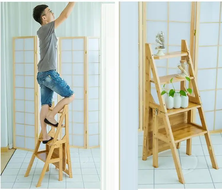 Мягкая Ванная комната для пожилых людей складной табурет Escalera Plegable Scaletta Legno Escaleta Stepladder стул Merdiven Степ табурет