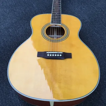 

OM28 acoustic guitar OM-28 acoustic electric guitar round body classic OM acoustic guitar solid top guitar