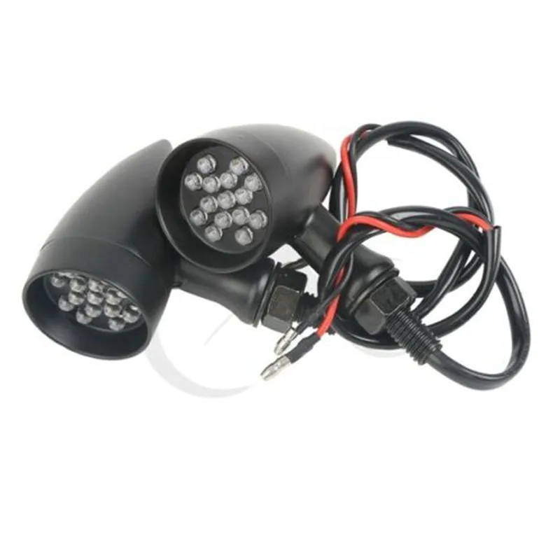 

Motorcycle Mini Bullet LED Turn Signal Light For Harley Sportster Softail Bobber Customer