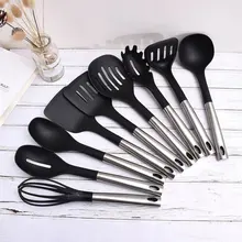 9 шт./компл. Пособия по кулинарии инструменты шпатели ложка в форме черепа Сталь ручка термостойкий антипригарный выпечки Посуда Кухня посуда гаджеты