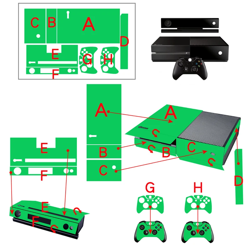 Звездные войны виниловая кожа Наклейка протектор для microsoft xbox One и 2 контроллера Скины наклейки s для xbox ONE