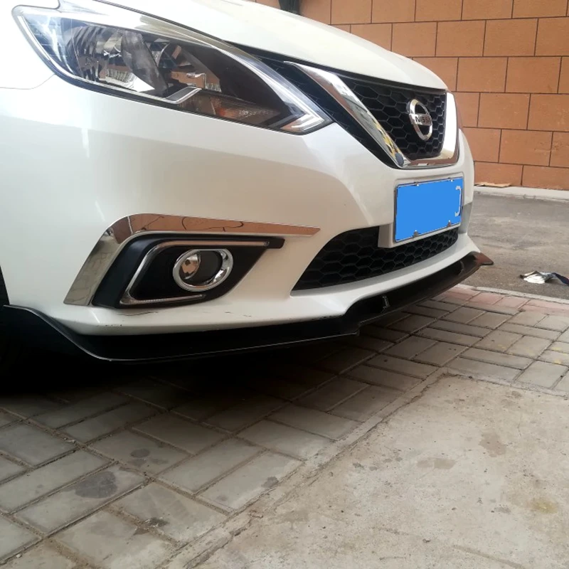 Передний бампер спойлер для Nissan Sentra переднего бампера v-стиля диффузор украшения защитные бамперы тюнинг-пакет для Sentra X-Trail