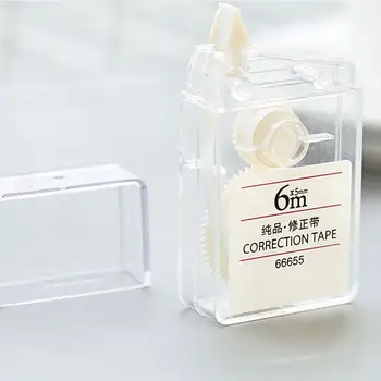 

Simple and Transparent Correction tape 6m Student Stationery Correction transparent Tape Supplies Office Simple and M9G0