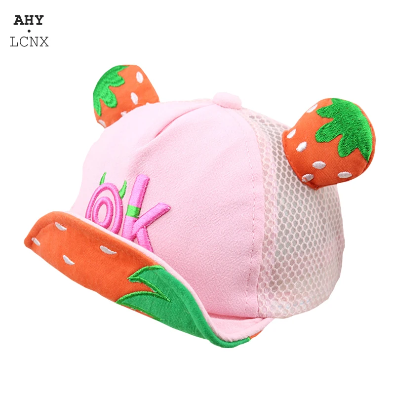 New Children Hats Spring Summer Baby Baseball Cap Cartoon Fruits