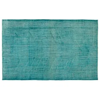 

Handmade Turquoise Vintage Overdyed Turkish Area Rug 162x255 Cm-5'4''X8'4''