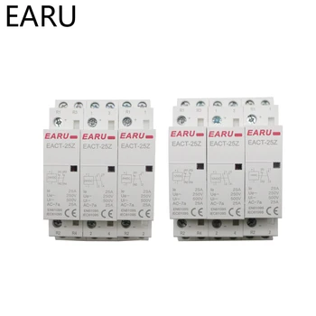 

EACT-25Z 2P 16A 20A 25A DC 12V 24V Coil Din Rail Household Modular Contactor Switch 2NO 2NC 1NO1NC for Smart Home House Hotel