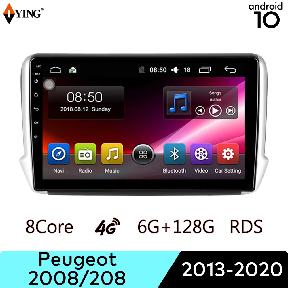 Android Auto Radio For Peugeot 2008 208 2013 2020 Wireless Carplay 4g Wifi 8 Core Dsp Multimedia Player Car Radio Qled Screen Car Multimedia Player Aliexpress