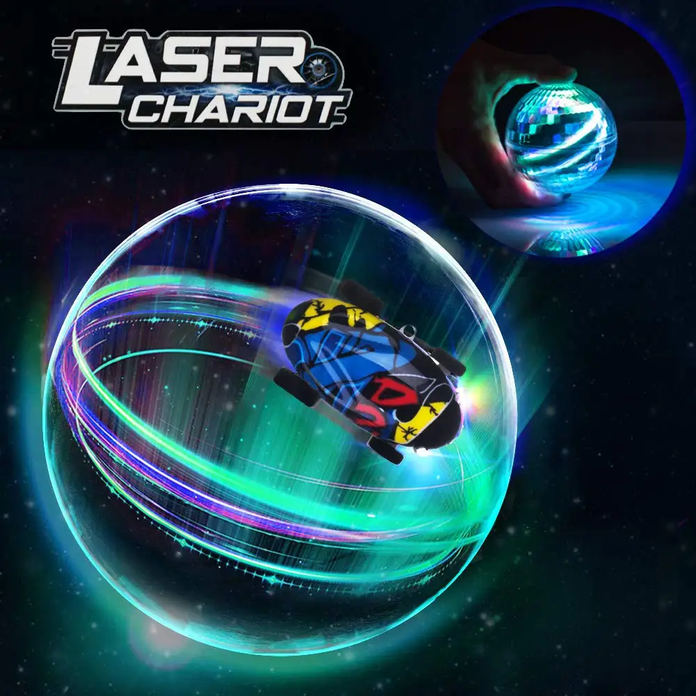 

Mini High-Speed Stunt Car Decompression Toy 360 Rotating Laser Chariot Stunt Racing Model Car Spinning Novelty Toy Colorfor Led