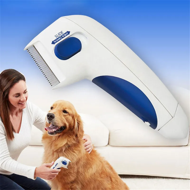 Pet Cat Dog Electric Terminator Brush Anti Removal Kill Lice Cleaner Electric Head Pet Fleas Electronic Lice Comb for Dog|Dog Combs| - AliExpress