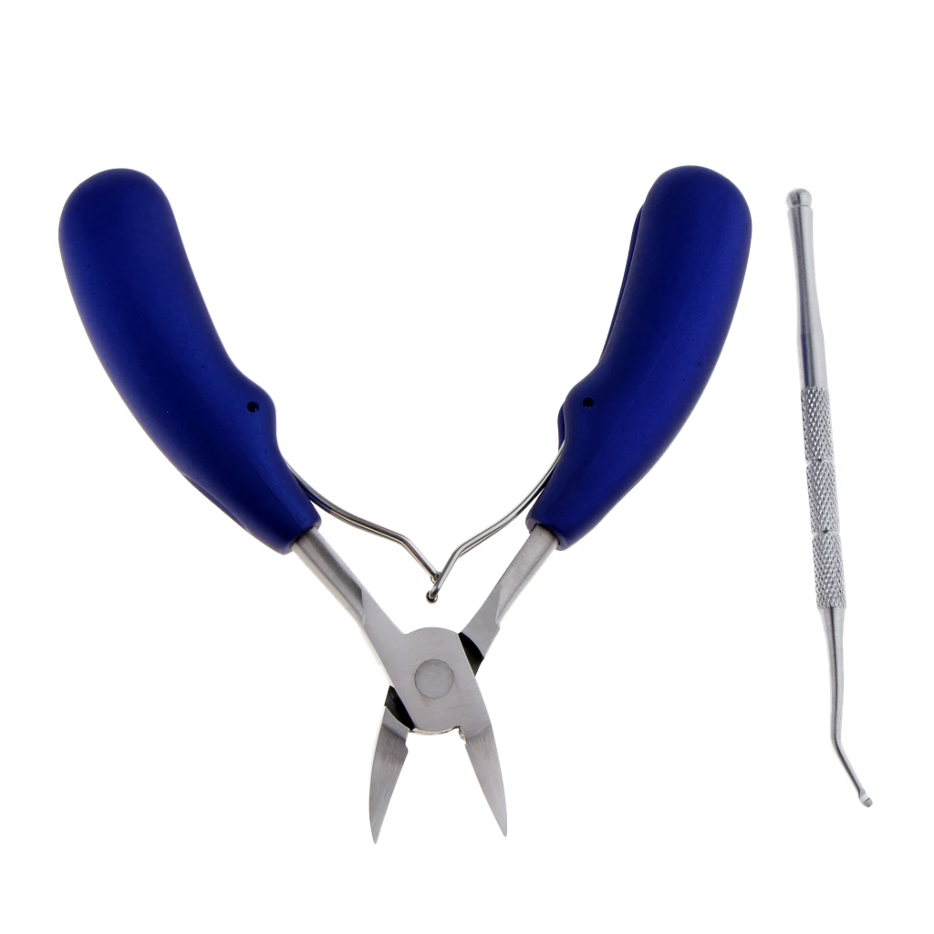 Nail Art Clipper Nipper Cuticle Cutter Ingrown Toenail Lifter Pedicure Kit