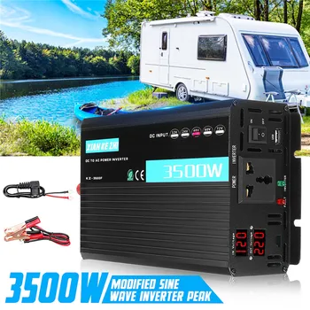 

Dual Display Intelligent 3500W Modified Power Inverter 12/24/48/60/72V TO 220V LED Display Power Converter Multi Protaction