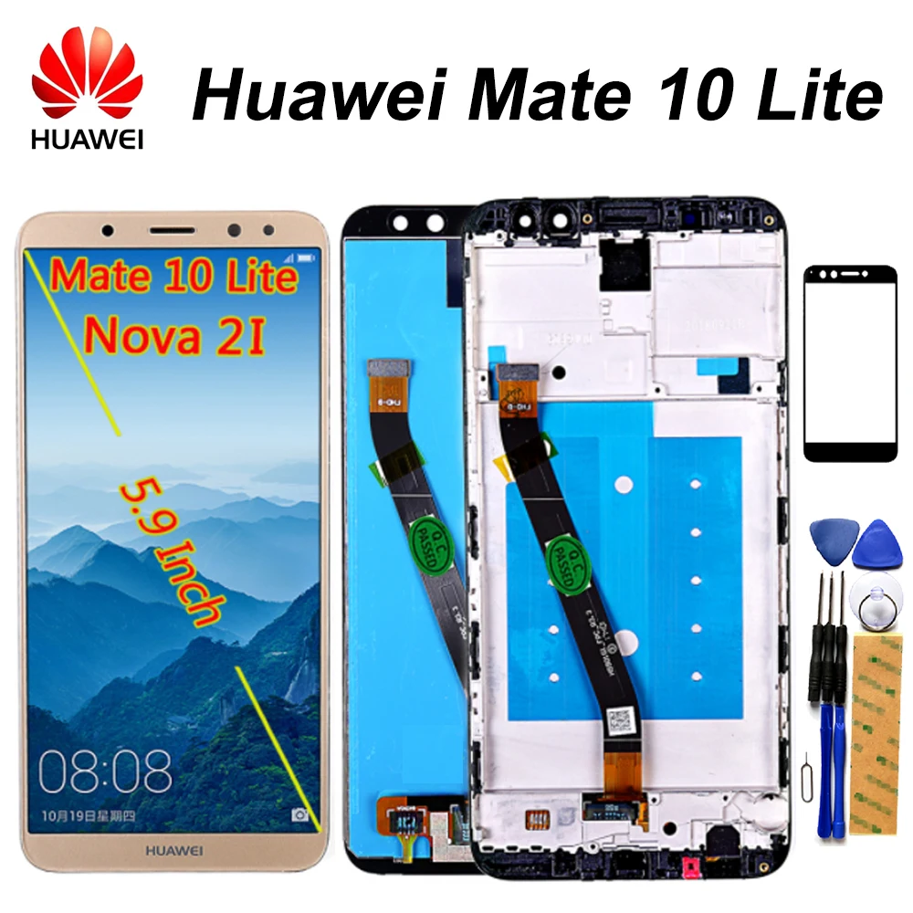 ЖК-дисплей huawei mate 10 Lite Nova 2i 5,9 дюймов, сенсорный экран, дисплей в сборе, рамка для huawei G10/G10 Plus, ЖК-дисплей