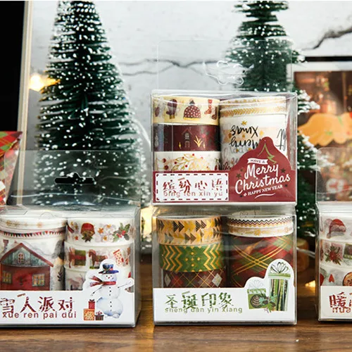 Набор декоративного скотча Васи Merry Chritsmas 6 рулонов декоративный стикер для
