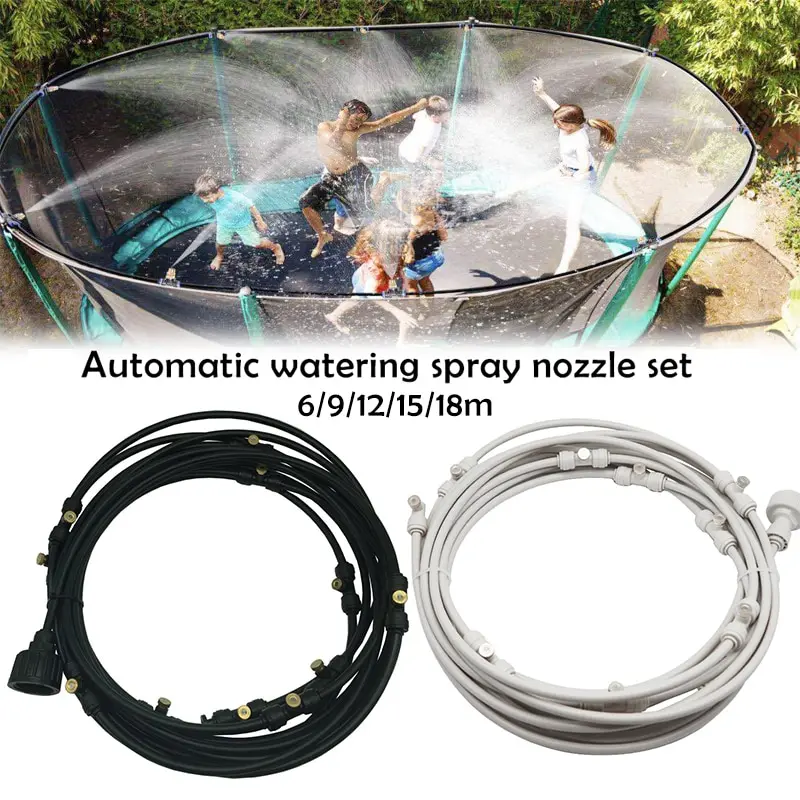 

6M-18M Outdoor Misting Cooling System Kit Cool Mister Kit For Patio Garden Greenhouse Waterring Irrigation Mister Line System