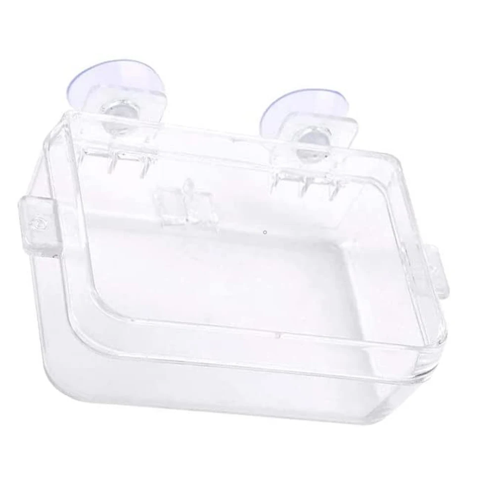 Rettile Mangiatoia Per Piatti Ciotole Anti-Fuga Ventose Trasparenti Piscine Per Alimentazione A Vite Senza Fine Geckos Serpenti Camaleonte Tangane