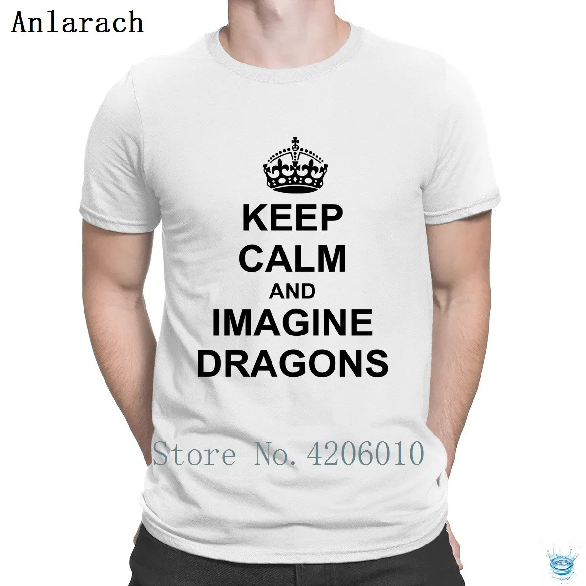 Keep Calm And Imagine драконы футболки Sunlight хип-хоп топы Лидер продаж создать мужские Футболки Веселый хлопок лучшие буквы Anlarach