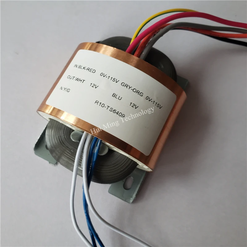 Dual 12V 0.62A 12V-0-12V R Core Transformer 15VA R10 custom transformer 2*115V/220V copper shield Pre-amplifier Power supply |