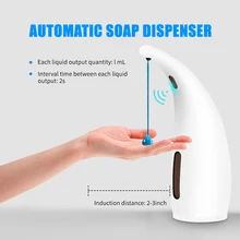 300 мл Автоматический Инфракрасный дозатор для мыла без рук Бесконтактный дозатор для мыла Ванная комната Кухня шампунь камера дозатор для мыла