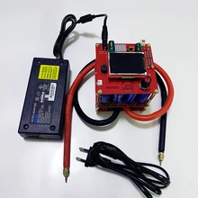 5.4V 400F Portable Spot Welder Equipment DIY LED Pulse Spot Welding Machine Set Semi-automatic Welder Tools 0.25mm 18650 Battery
